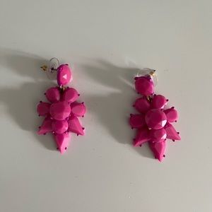 Talbots Hot Pink earrings like new
